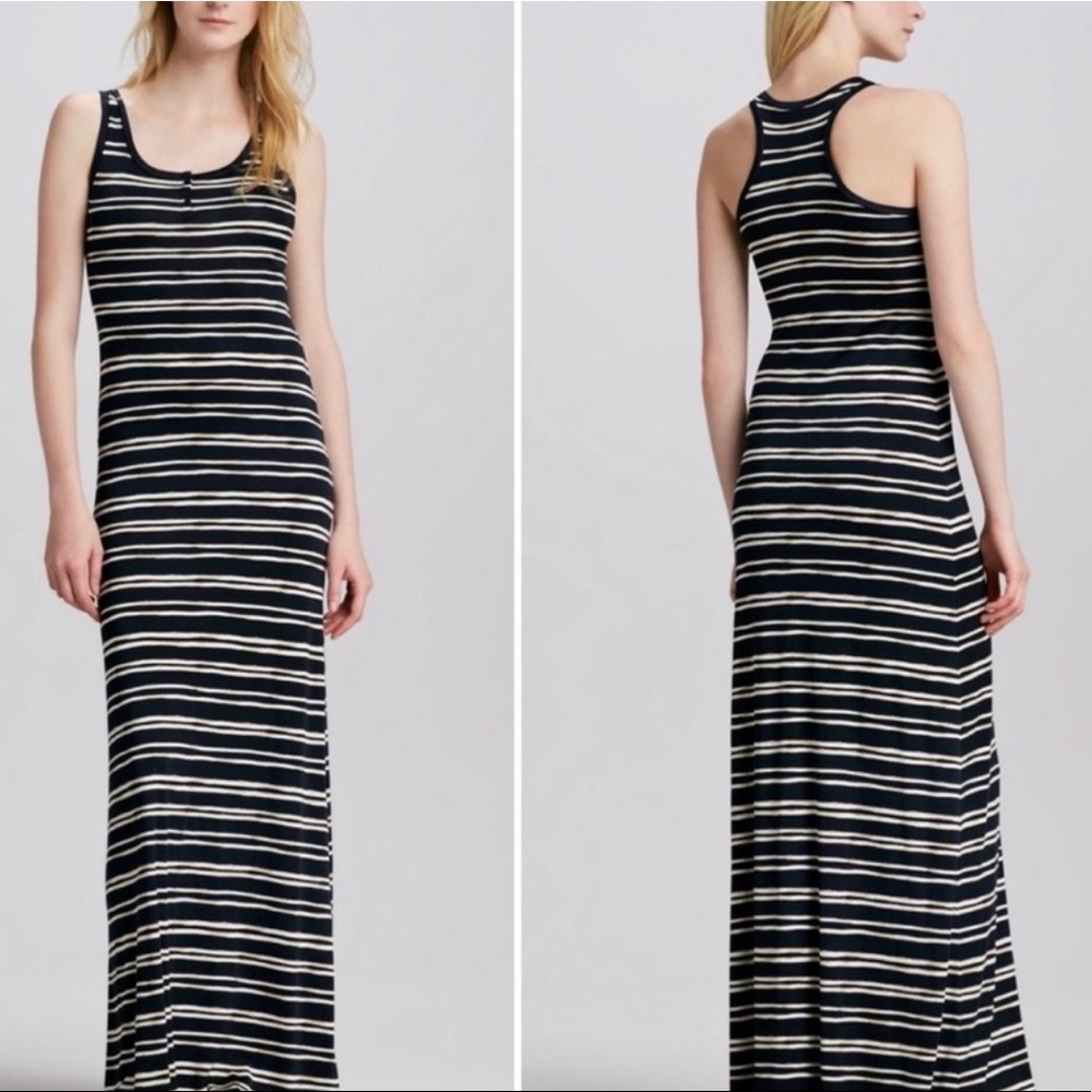 Tory Burch Dress Silk Maxi NWT Sz Small Jessica Henly Stripe